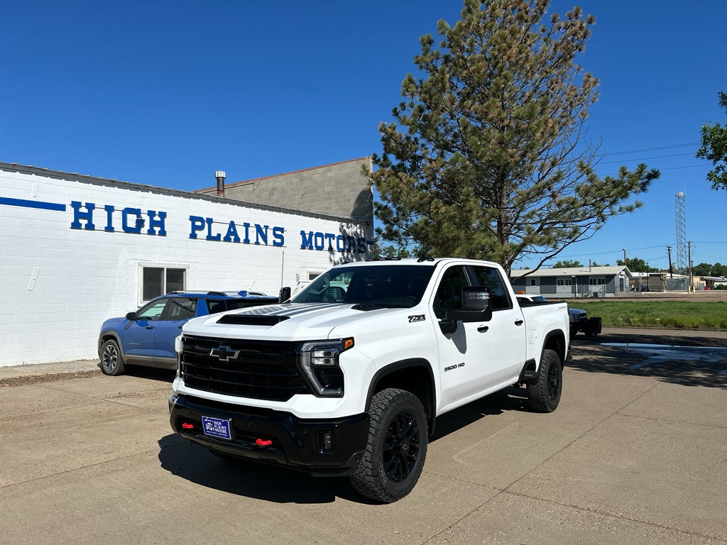 2026 Chevrolet Silverado 3500 HD LT in Summit White — front three-quarter view