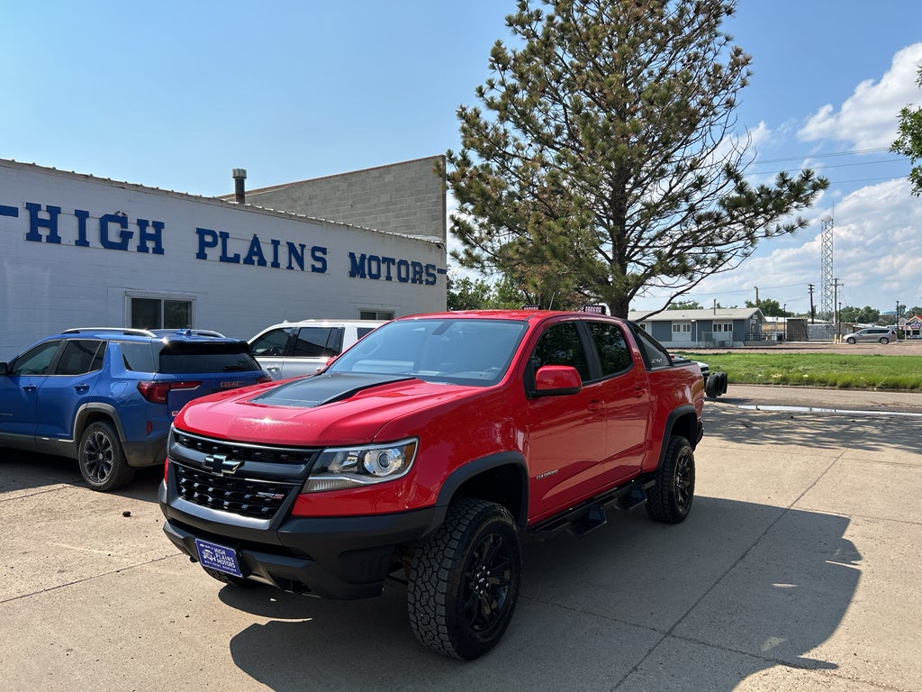 2018 Chevrolet Colorado 4WD ZR2 in Red Hot — front three-quarter view