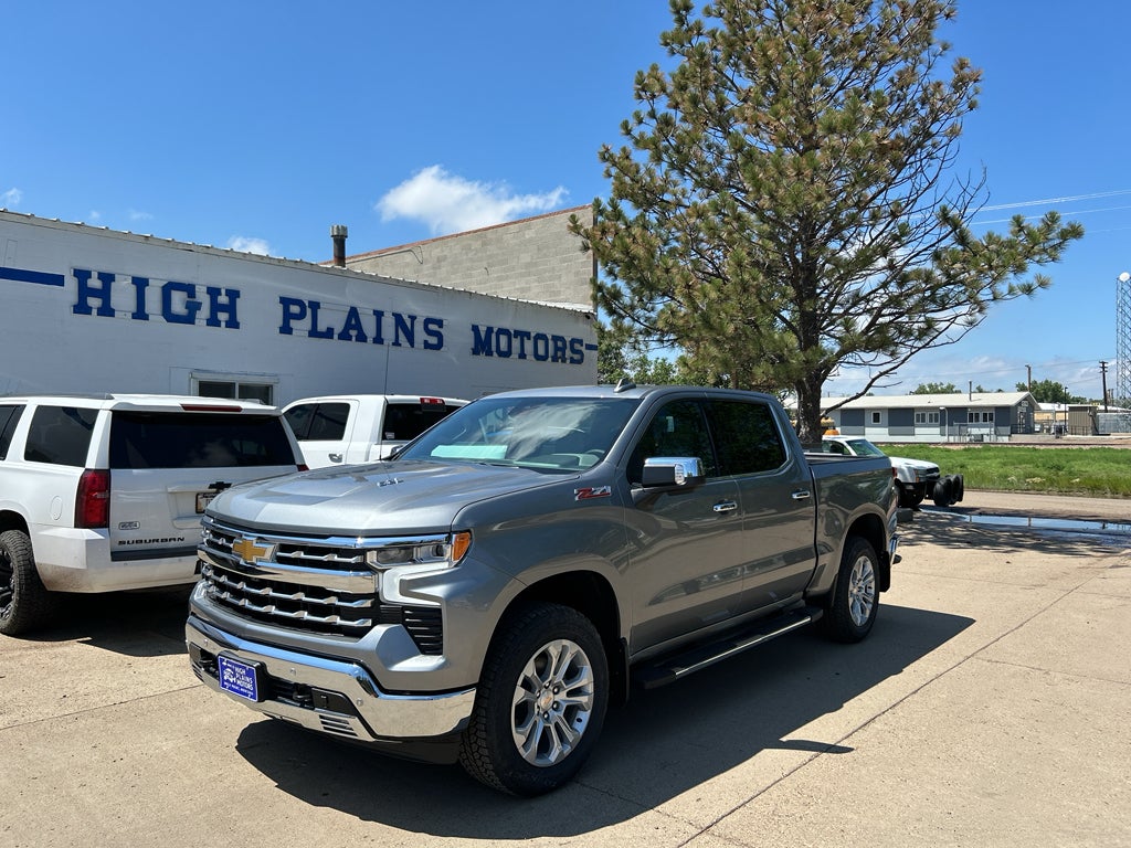 2026 Chevrolet Silverado 1500 LTZ in Sterling Gray Metallic — front three-quarter view