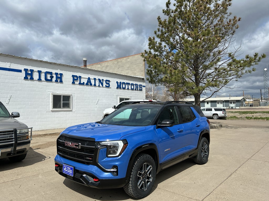 2026 GMC Terrain AT4 in Rapids Metallic — front three-quarter view