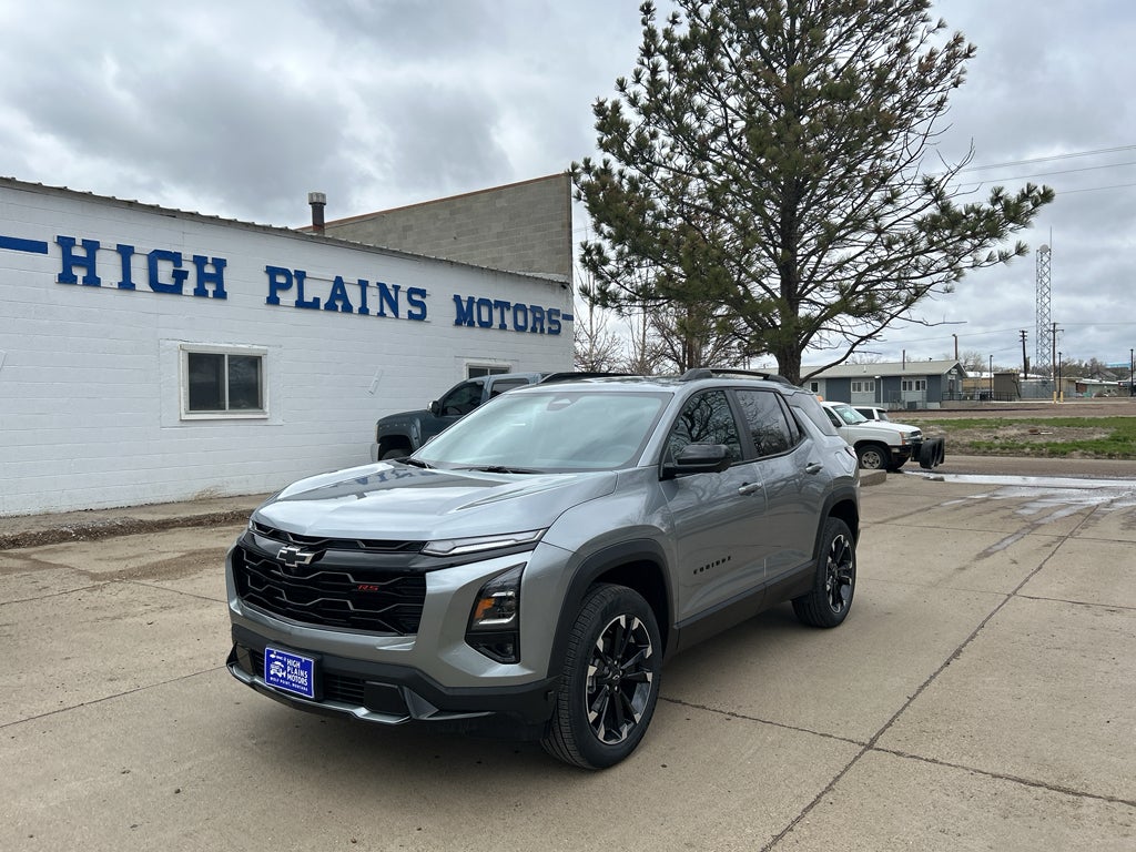 2026 Chevrolet Equinox RS in Sterling Gray Metallic — front three-quarter view